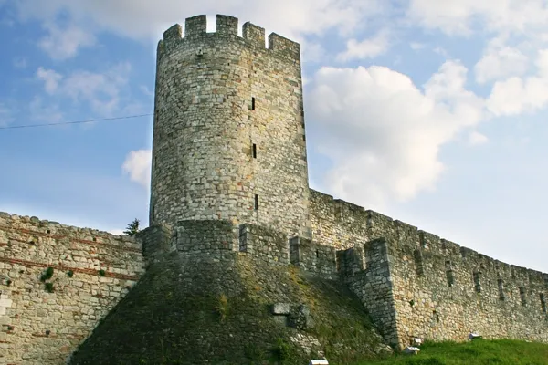 Стіни середньовічної фортеці в містечку Smederevo, Сербія — стокове фото