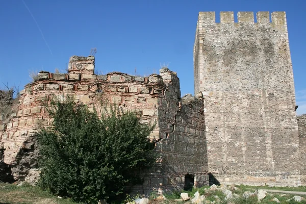 Smederevo, Sırbistan kasabasında Ortaçağ Kalesi Surlarının — Stok fotoğraf