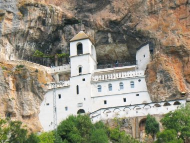 ostrog Karadağ'daki antik dağ manastır
