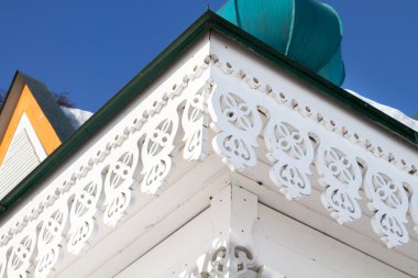 Irkutsk içinde eski bir ahşap Ortodoks kilise parçası