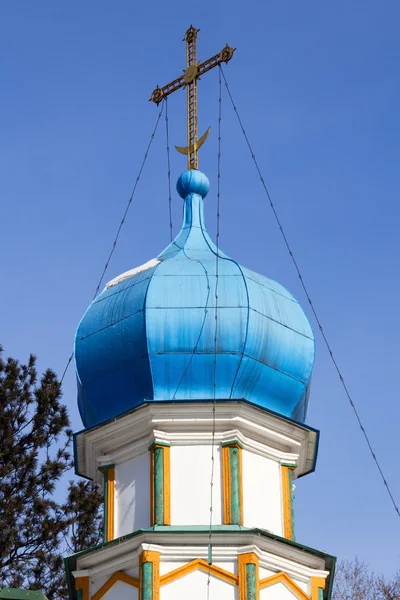 片段的旧木制东正教教会在伊尔库次克 — 图库照片
