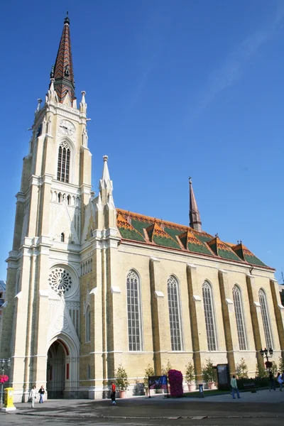 Eglise catholique gothique à Novi Sad, Serbie — Photo