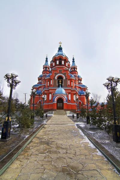 Казанская церковь в Иркутске, Россия — стоковое фото
