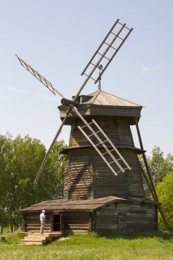 eski ahşap yel değirmeni suzdal, Rusya Federasyonu