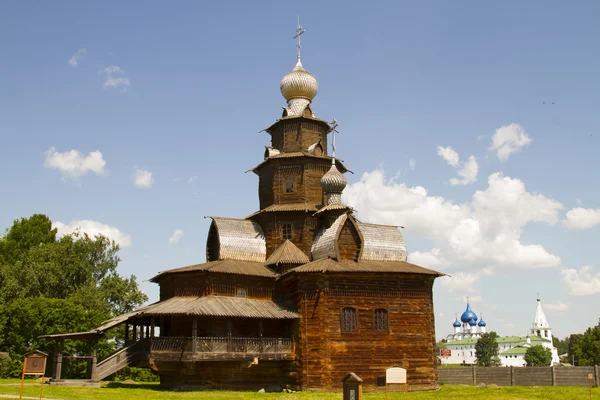 Παλιά ξύλινη εκκλησία σε suzdal, Ρωσία — Φωτογραφία Αρχείου