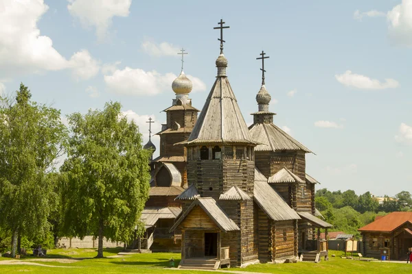 Gamla träkyrkan i suzdal, Ryssland — Stockfoto