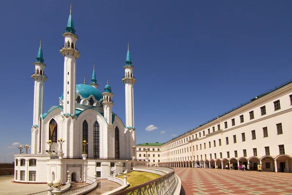 Katedrála mešita v Kremlu ve městě Kazaň, kul sharif — Stock fotografie