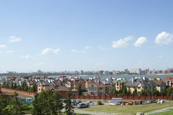 Вид на деревню в черте города Казани — стоковое фото