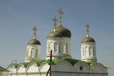 bir Ortodoks Kilisesi - kule bir kubbe ve çapraz bir parçası