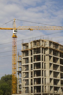Kule Vinç yüksek katlı ev yapımı üzerine