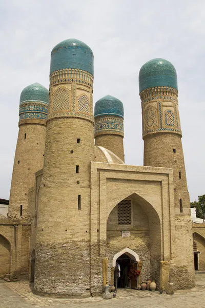 Madrassah Chor-Minor in Bukhara, Uzbekistan — Stock Photo, Image