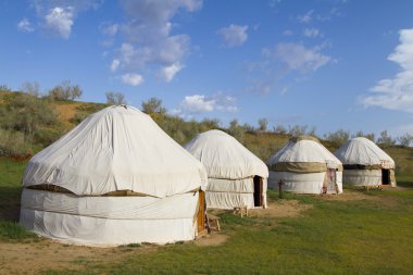 Özbekistan kyzylkum çölde kazak yurt