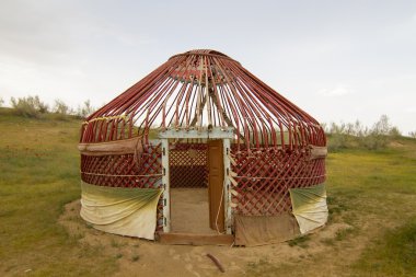 Özbekistan kyzylkum çölde kazak yurt