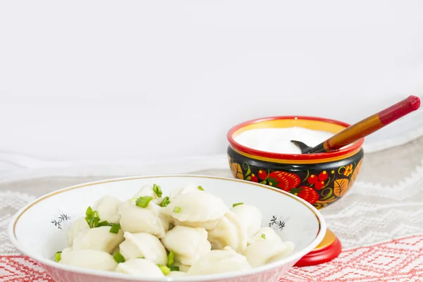 Dumplings med kartofler - Stock-foto