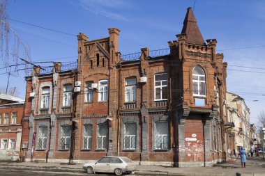 eski prerevolutionary tuğla bina içinde Samara