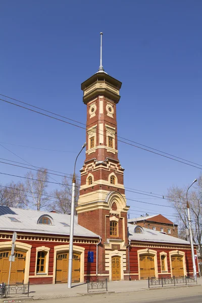 Lookout tower fire station in Irkutsk — Stock Photo, Image