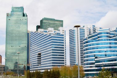 Astana, Kazakistan - 27 Nisan: üzerinde 27 Nisan 2013 yılında astana Kazakistan'ın başkenti yeni iş bölgesinde.