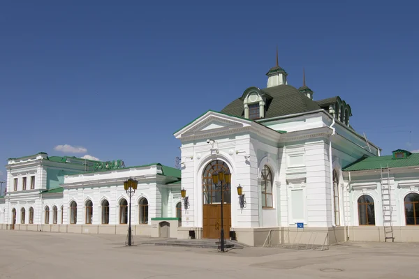 Историческое здание вокзала Сызрань-1 . — стоковое фото