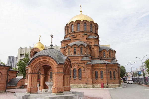 Novosibirsk 'teki Alexander Nevsky Katedrali — Stok fotoğraf