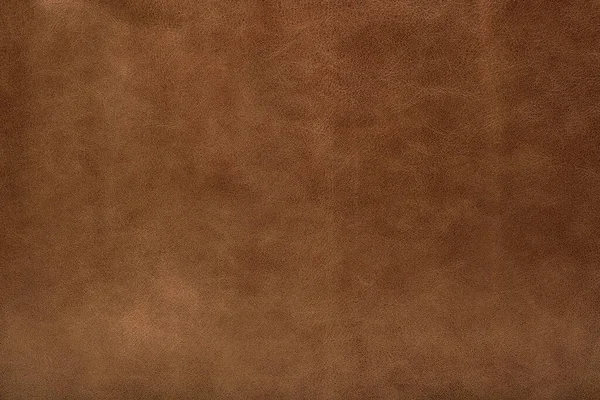 Braunes Leder Textur Hintergrund Echtes Leder Draufsicht Braunes Leder Textur — Stockfoto