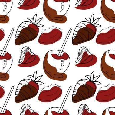 Kusursuz desenli çikolatalı şekerler.