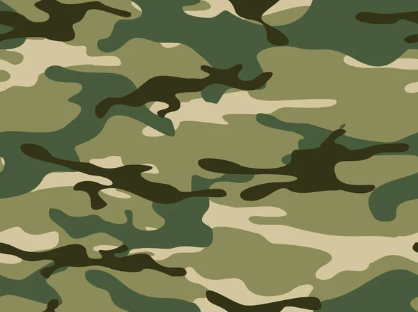 Patrón Sin Costuras Camuflaje Textura Militar Manchas Fondo Abstracto Impresión — Vector de stock