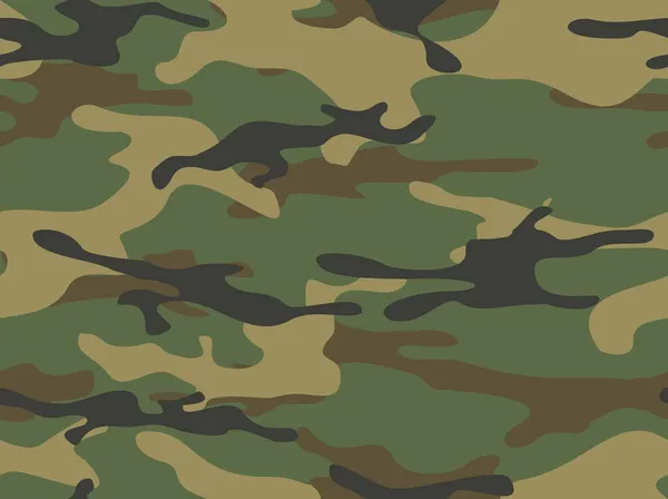 Camouflage Nahtlose Muster Militärische Textur Der Flecken Abstrakter Hintergrund Druck — Stockvektor