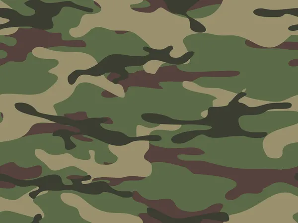 Patrón Sin Costuras Camuflaje Textura Militar Manchas Fondo Abstracto Impresión — Vector de stock