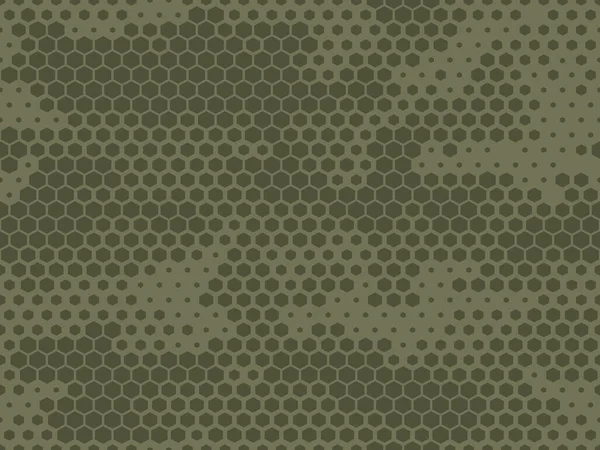 Camouflage Nahtlose Muster Modern Sechseckige Elemente Militärischer Textur Druck Auf — Stockvektor