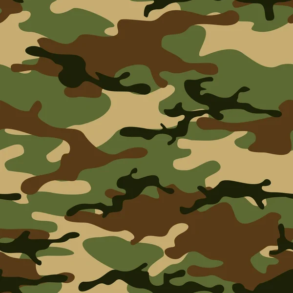 Camuflagem Padrão Sem Costura Textura Militar Imprimir Tecido Roupas Vetor — Vetor de Stock