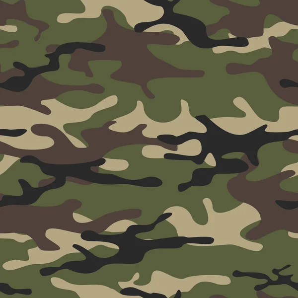 Patrón Sin Costuras Camuflaje Camuflaje Abstracto Manchas Impresión Sobre Tela — Vector de stock