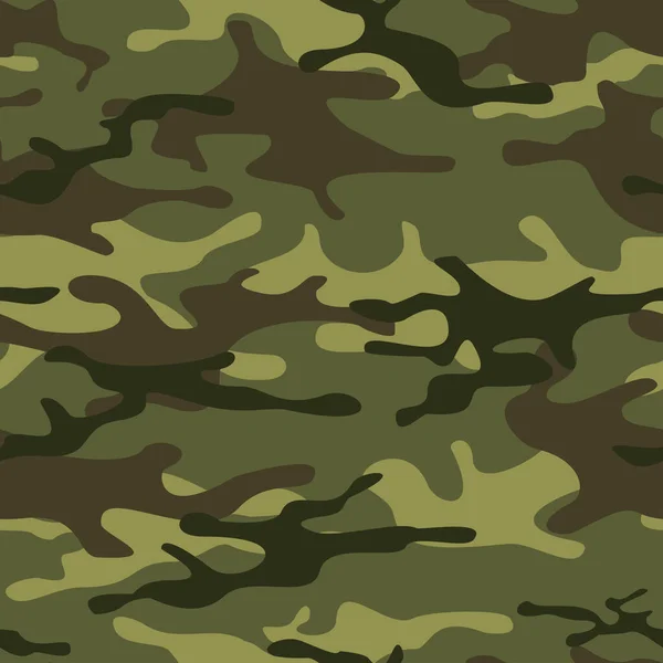 Camouflage Nahtlose Muster Abstrakte Tarnung Von Flecken Druck Auf Stoff — Stockvektor