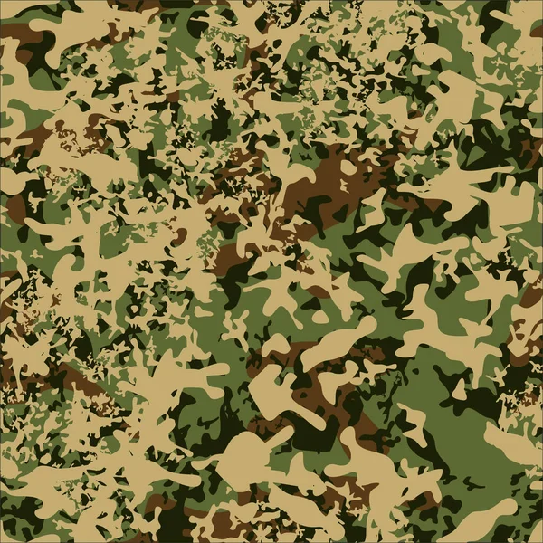 Camouflage Seamless Pattern Spots Abstract Texture Military Camo Print Fabric — 图库矢量图片
