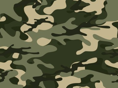 Kamuflaj kusursuz desen. Noktaların askeri yapısı. Kumaş ve giysi baskısı. Vektör illüstrasyonu