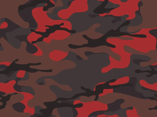 Camouflage Nahtlose Muster Militärische Textur Der Flecken Druck Auf Stoff — Stockvektor