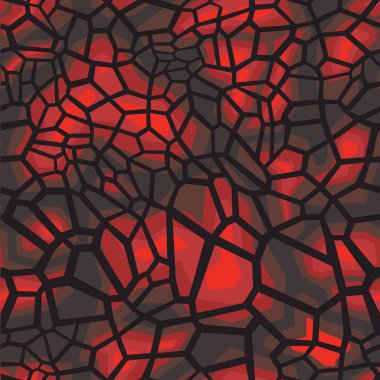 Seamless geometric pattern of shapes. Abstract camo with a grid. Modern print on fabric and clothing. Military texture. Vector