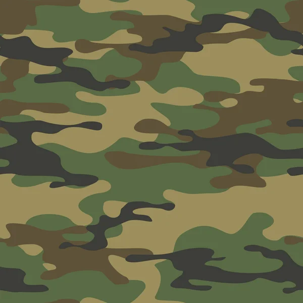 Seamless Pattern Camouflage Military Modern Camo Print Fabric Textiles Vector — Stok Vektör
