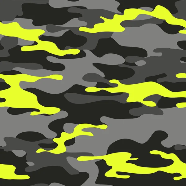 Seamless Pattern Camouflage Military Modern Camo Print Fabric Textiles Vector — Image vectorielle
