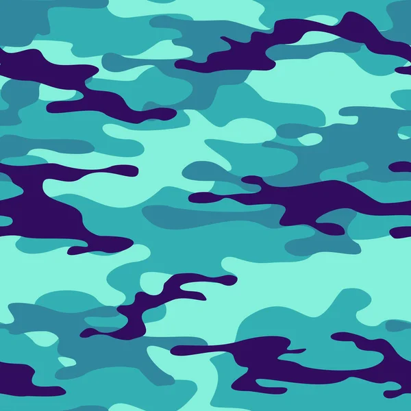 Seamless Pattern Camouflage Military Modern Camo Print Fabric Textiles Vector — Stockvektor