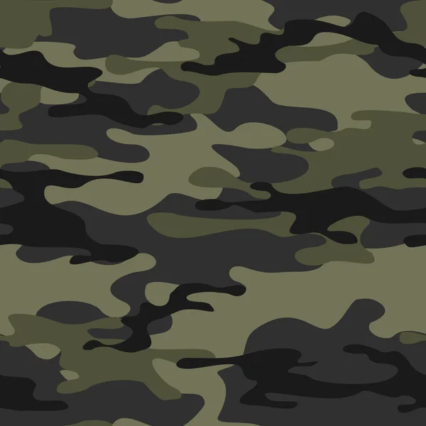 Seamless Pattern Camouflage Military Modern Camo Print Fabric Textiles Vector - Stok Vektor