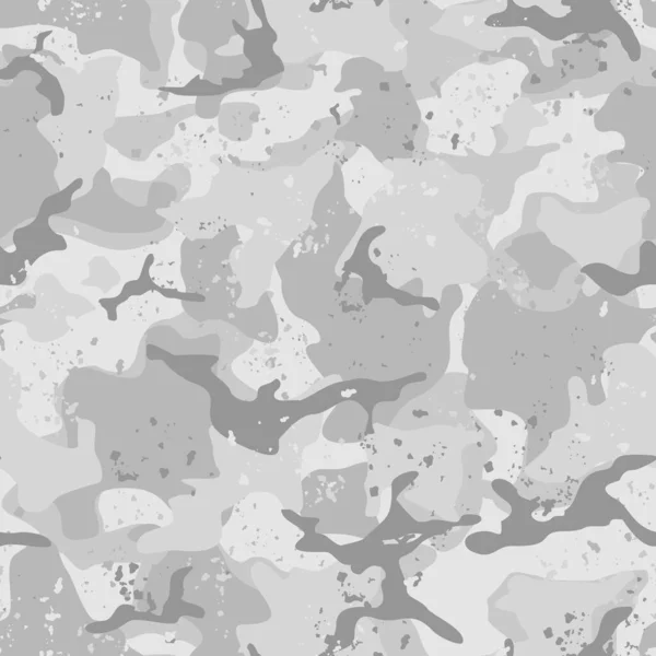 Seamless Camouflage Pattern Spots Modern Camo Military Texture Print Fabric — Stock Vector