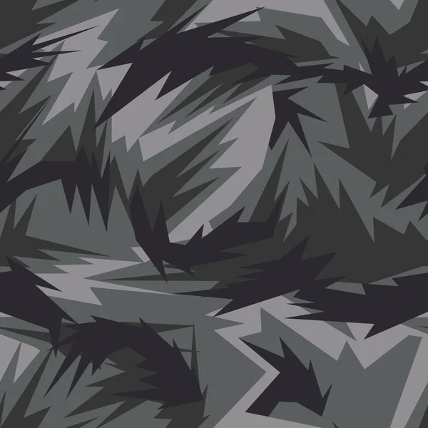Seamless Geometric Pattern Abstract Camo Modern Ornament Print Fabric Textiles — Stock Vector