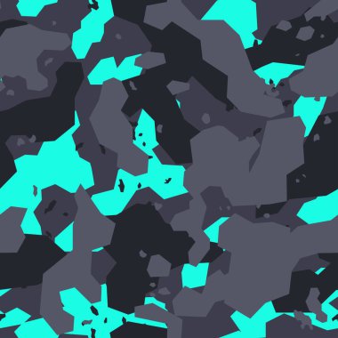 Seamless geometric camouflage pattern. Abstract camo. Military texture. Print on fabric and clothing. Vector illustration