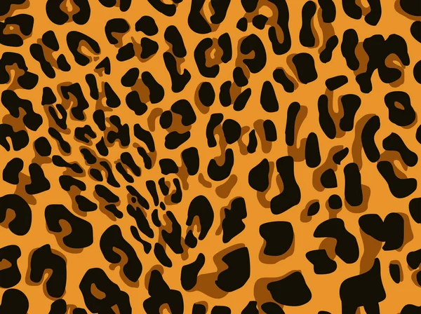 Leopard Skin Seamless Pattern Camo Print Fabric Clothes Vector Illustration — Vetor de Stock