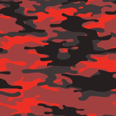 Kusursuz kamuflaj deseni. Askeri kamuflaj. Kumaş ve giysi baskısı. Vektör illüstrasyonu