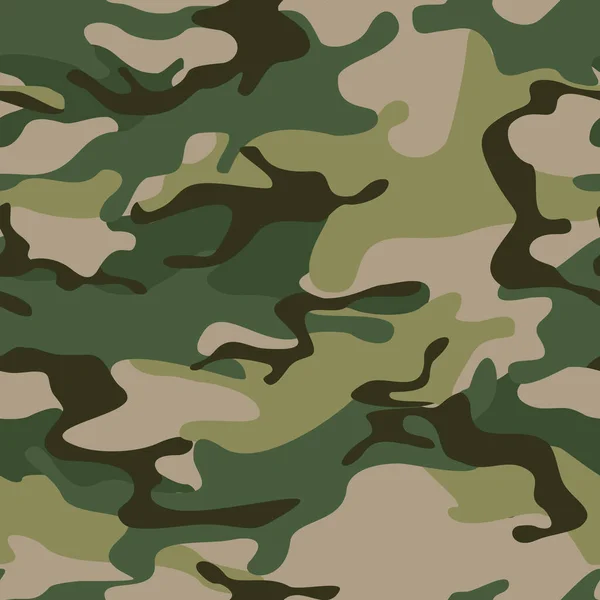 Kusursuz Kamuflaj Deseni Askeri Kamuflaj Kumaş Giysi Baskısı Vektör Illüstrasyonu — Stok Vektör