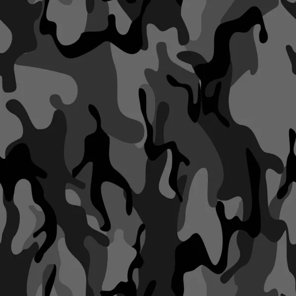 Seamless Camouflage Pattern Spots Military Camo Print Fabric Clothing Vector — Stock Vector