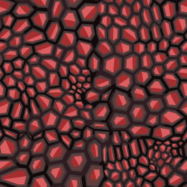 Безшовний Візерунок Гексагональний Хаотичний Камо Орнамент Абстрактний Сучасний Плоский Векторний — стоковий вектор