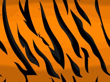 Kusursuz desenli kaplan derisi. Dikey çizgilerden sonsuz doku. Kumaş ve tekstil baskısı. vektör arkaplanı