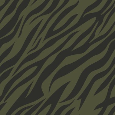 Kusursuz kaplan deseni. Çizgilerin soyut arkaplanı. Kumaş ve tekstil baskısı. Sonsuz kaplan çizgileri. Vektör arkaplanı